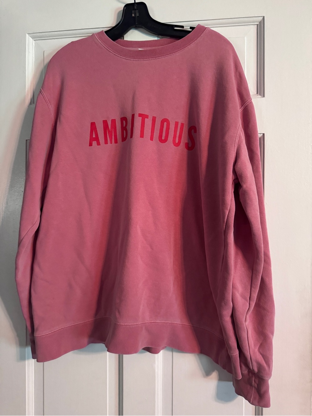 Ambitious Pink Crewneck Sweatshirt